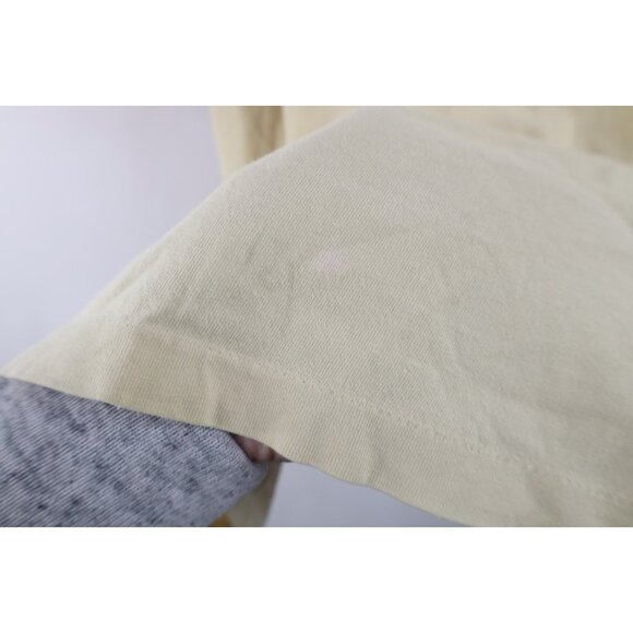 Vintage 90s Guess Mens Large Distressed Spell Out USA Pocket T-Shirt Cotton USA - Picture 13 of 16